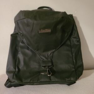 Ashley Black Mini Vinyl Backpack